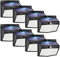 Peasur 8 Pack Solar Motion Sensor Lights Outdoor Waterproof with 3 Modes by Peasur