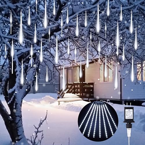 Minetom Meteor Shower Lights Outdoor, 16 Inch 20 Tubes 720 LED Icicle Light by Minetom