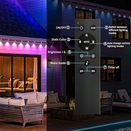 KSIPZE 200ft Permanent Outdoor Lights for House,Eaves LED Lights - Image 7