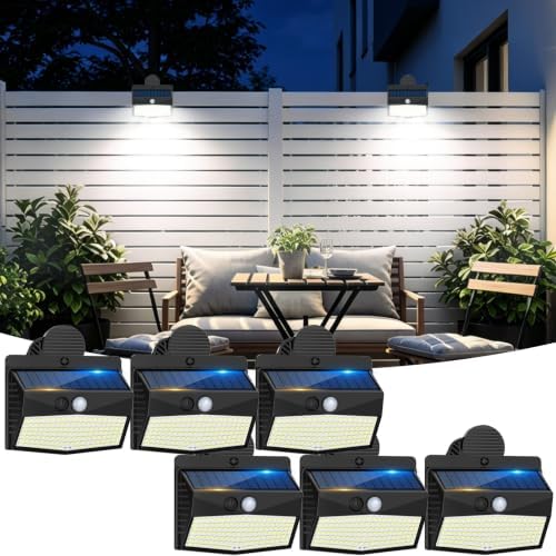 Peasur Clip On Solar Lights Outdoor, Motion Sensor Lights with 3 Modes by Peasur