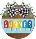 Boao 12 x 12 Inch Hello Summer Door Sign, Welcome Summer Wreath Decor by Boao