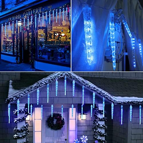 Joomer Icicle Christmas Lights Outdoor,13FT 20 Icicles 400 LED, Warm White - Image 2