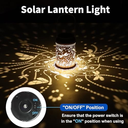 JEJOT Dragonfly Solar Lanterns Outdoor Waterproof,Birthday Gift for Women - Image 4