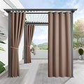 RYB HOME Outdoor Curtains for Patio Waterproof Privacy Thermal Insulated by RYBHOME