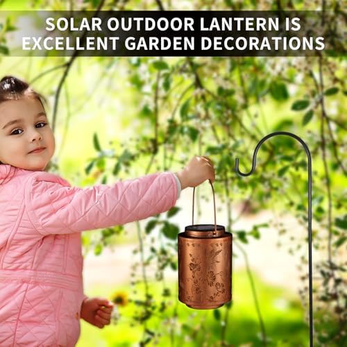 Solar Lanterns Outdoor Waterproof Garden Decor Gifts for Women Mon - Image 6