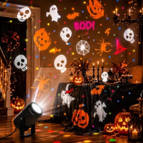 Halloween Projector Outdoor/Indoor, Led Halloween Outdoor Projector Lights - Image 4
