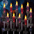 Halloween Decorations Outdoor, Solar Pathway Lights, 10 Pack by ILLUMINEW