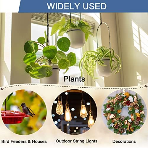 ADIIL Q Hanger Ceiling Screw Hooks for Hanging Outdoor String Light, Plants - Image 4