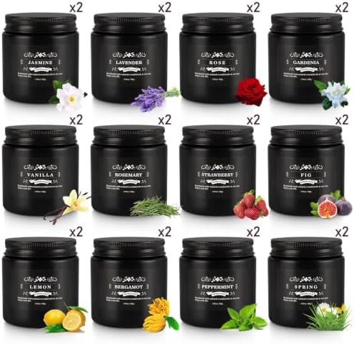 24Pcs Black Scented Candles,Men Candle Gift Set - Image 5
