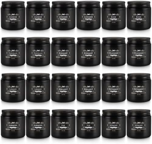 24Pcs Black Scented Candles,Men Candle Gift Set - Image 2
