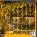 JMEXSUSS USB Plug in Curtain Lights 200 LED with 8 Modes, 6.5ftx6.5ft by JMEXSUSS