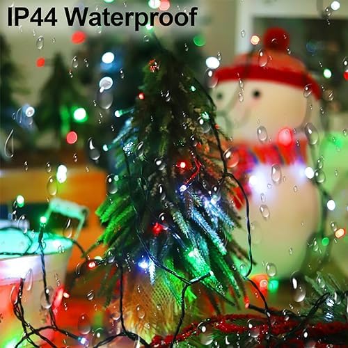 Solar Christmas String Lights, Red White Green 200Led, Outdoor - Image 4