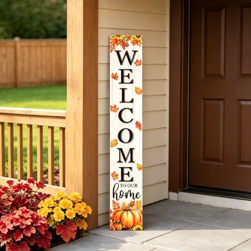 Fall Welcome To Our Home Porch Sign 47" - Image 6