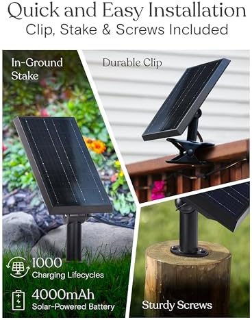 Brightech Ambience Pro 27-Ft Solar String Lights for Outside - Super Bright Remote Control Color Adjustable Outdoor String Light - Commercial Grade String, Waterproof LED for Patios, Camping, 12 Bulbs - Image 5