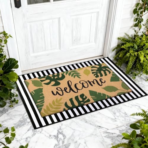 Tinideya 2 23.6 X 35.4 Inches Tropical Leaves Brown Green - Image 2