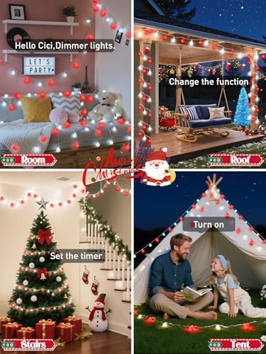 Connectable 43FT 100LED Globe String Lights Indoor, Smart Classroom Lights - Image 2