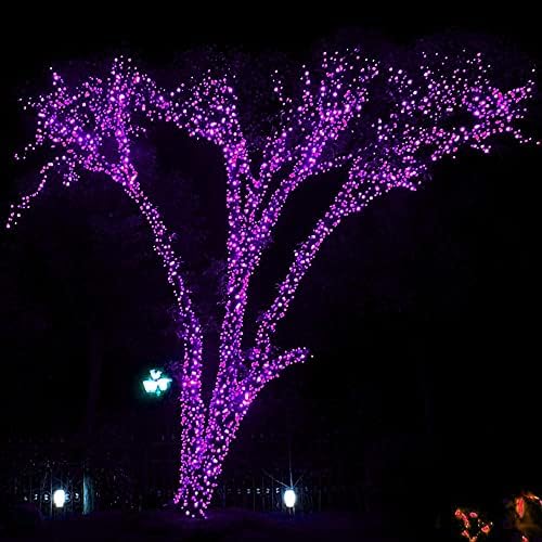 DAZZLE BRIGHT Halloween 300 LED String Lights, 100FT Connectable String Lights with 8 Lighting Modes, Halloween Decorations for Party Carnival Supplies, Indoor Outdoor Yard Garden Decor (Purple) - Image 5