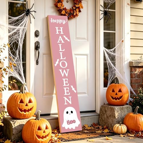 Halloween Porch Decor Door Decorations Outdoor Wooden Porch Sign 46.8 Inch - Image 6