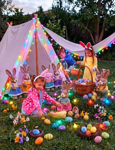 Minetom Pastel Globe Lights, 33 Feet 100 Led Easter String Lights Plug in - Image 5
