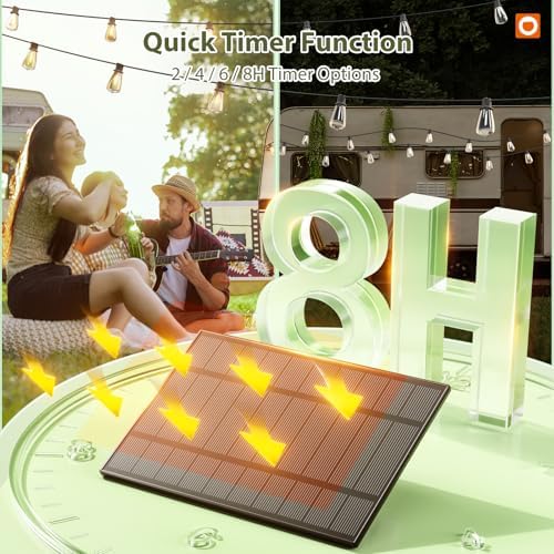 addlon 102(96+6) FT Solar String Lights Waterproof, 30+2 LED Shatterproof - Image 6