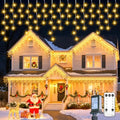 Icicle Lights for Outside - 66 FT 736 LED Icicle Christmas Lights Outdoor by Brightown