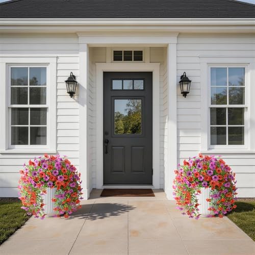 Artificial Fake Flowers Plants for Outdoor UV Resistant Summer Decoration - Image 4