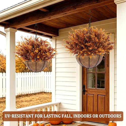 12 Bundles Artificial Fall Flowers for Outdoors Fall Decorations for Home - Image 6