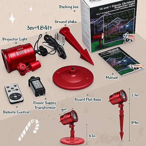 Limited Edition Christmas Projector Lights Outdoor, Special Edition Waterproof Christmas Laser Lights with Remote Control for Indoor Outdoor Garden Roof Xmas Party Decoration - Image 2