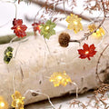 MIYA LIFE Maple Leaf String Lights 10FT 40LEDs Fall Fairy Lights with Leaves Battery Operated Halloween Lights for Thanksgiving Decorations Ideal Leaf Lights for Bedroom by MIYALIFE