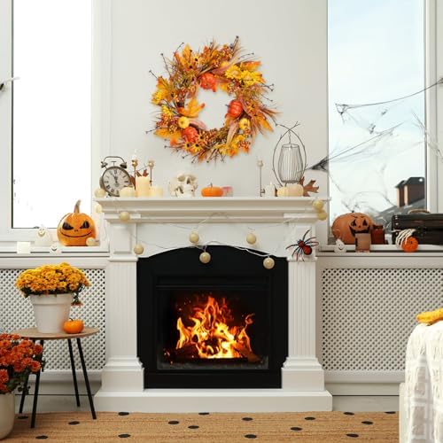 19In Fall Wreaths Front Door Decor for Home Autumn Thanksgiving - Image 4