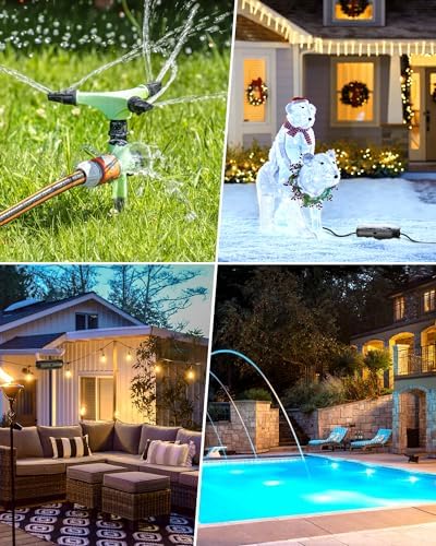DEWENWILS 4-Pack Outdoor Extension Cord Cover for 12/14/16 Gauge Cords - Image 6