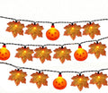 Fall Decor Maples Leaf String Lights, 13.6FT LED Maple Leaf Lights with 35 LED Light, Plug in Fall Decorations for Indoor Outdoor Thanksgiving Christmas Halloween Harvest by Romasaty