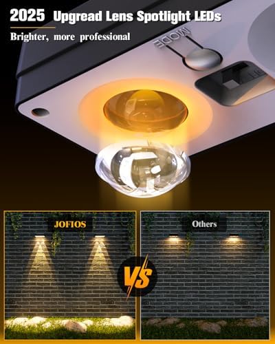 JOFIOS Solar Fence Lights 16 Pack, 50 Lumens Outdoor Solar Lights with 12 Modes RGB Color Glow LED，Waterproof, Solar Lights for Patio, Backyard, Deck, Fence, Railing - Image 3