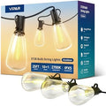VIPAR Outdoor String Lights,25FT LED Patio Lights Waterproof 11 ST38 Bulbs by VIPARSPECTRA