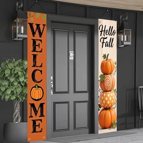 HOMETITUTE Fall Porch Banner 12x71 Inch Thanksgiving Banner - Image 6