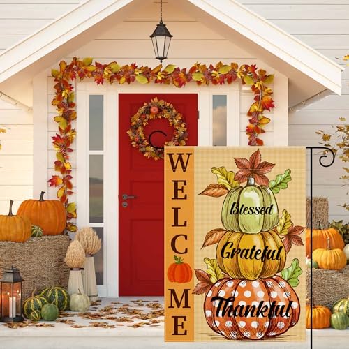 OHOME Fall Decor - Fall Garden Flag - Thanksgiving Decorations - Image 4