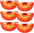 Newwiee 6 Pcs Thanksgiving Fall Bunting for Outside, Red, 3 x 6 ft by Newwiee