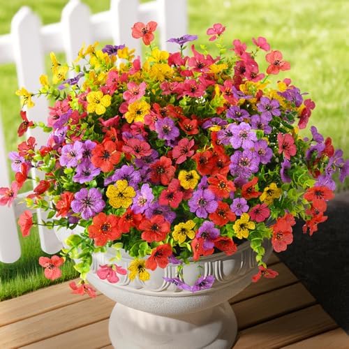 INQCMY Artificial Flowers for Outdoor Faux Plants Fake Flowers Spring Decor by INQCMYPlantRack
