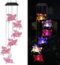 Solar Flying Pigs Wind Chimes Outdoor - Waterproof Solar Powered LED Changing Light Color Fly Pigs Mobile Romantic Wind-Bell for Home,Balcony,Party,Festival,Night Garden Decoration(Blackboard) by xxschyWindChimes