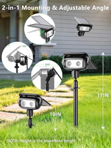 Brizled Smart Halloween Solar Spot Lights Outdoor, 6 Pack RGB Spotlights - Image 6