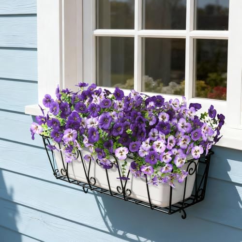 Fake Artificial Pansy Flowers Plants for Outdoors Decoration UV resistant - Image 3