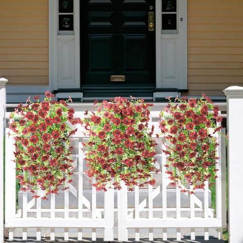 ZFProcess Artificial Hanging Flowers for Outdoors Fall Decoration - Image 5