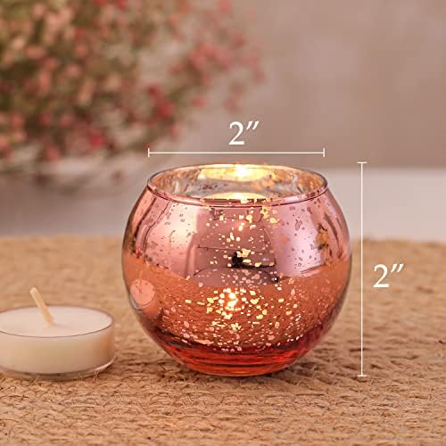 Volens 24PCS Rose Gold Votive Candle Holders for Table Centerpieces - Image 5