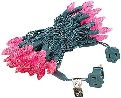 Novelty Lights 24 Feet 70 LED True Twinkle Pink Outdoor Christmas Lights - Image 2