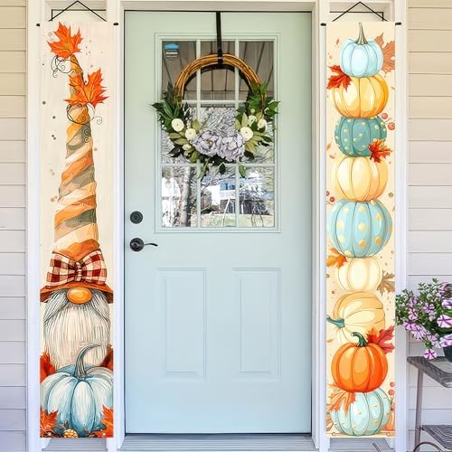 HOMETITUTE Fall Porch Banner 12x71 Inch Thanksgiving Banner - Image 2