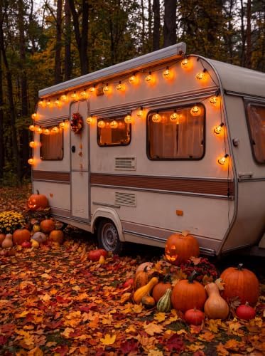 10.5Ft Halloween Pumpkin String Lights, E12 Base LED Pumpkin Lights Plug in - Image 6