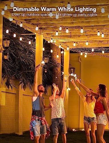 Govee Smart Outdoor String Lights H7029, 24ft RGBIC, IP65, 47 Scene Modes - Image 3