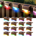 DenicMic 16 Pack Solar Deck Lights Outdoor Waterproof Color Changing LED by Denicmic