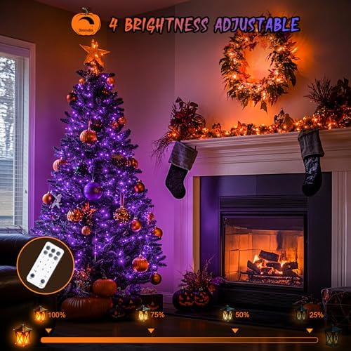 JMEXSUSS 168ft 600 LED Halloween Decor Lights Outdoor Clear Wire - Image 3