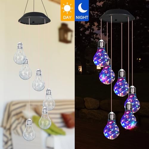 YHmall Colorful Solar Wind Chimes for Outside, Birthday Gifts for Women Mom - Image 6